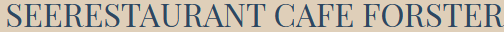 Logo Forster Seerestaurant